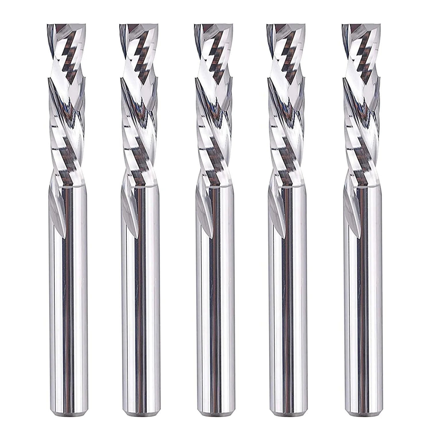 SpeTool CA W02003 SC Compression Spiral 1/4" Dia x 1/4" Shank x 1" Cutting Length x 2-1/2" Long 2 Flute Router Bit