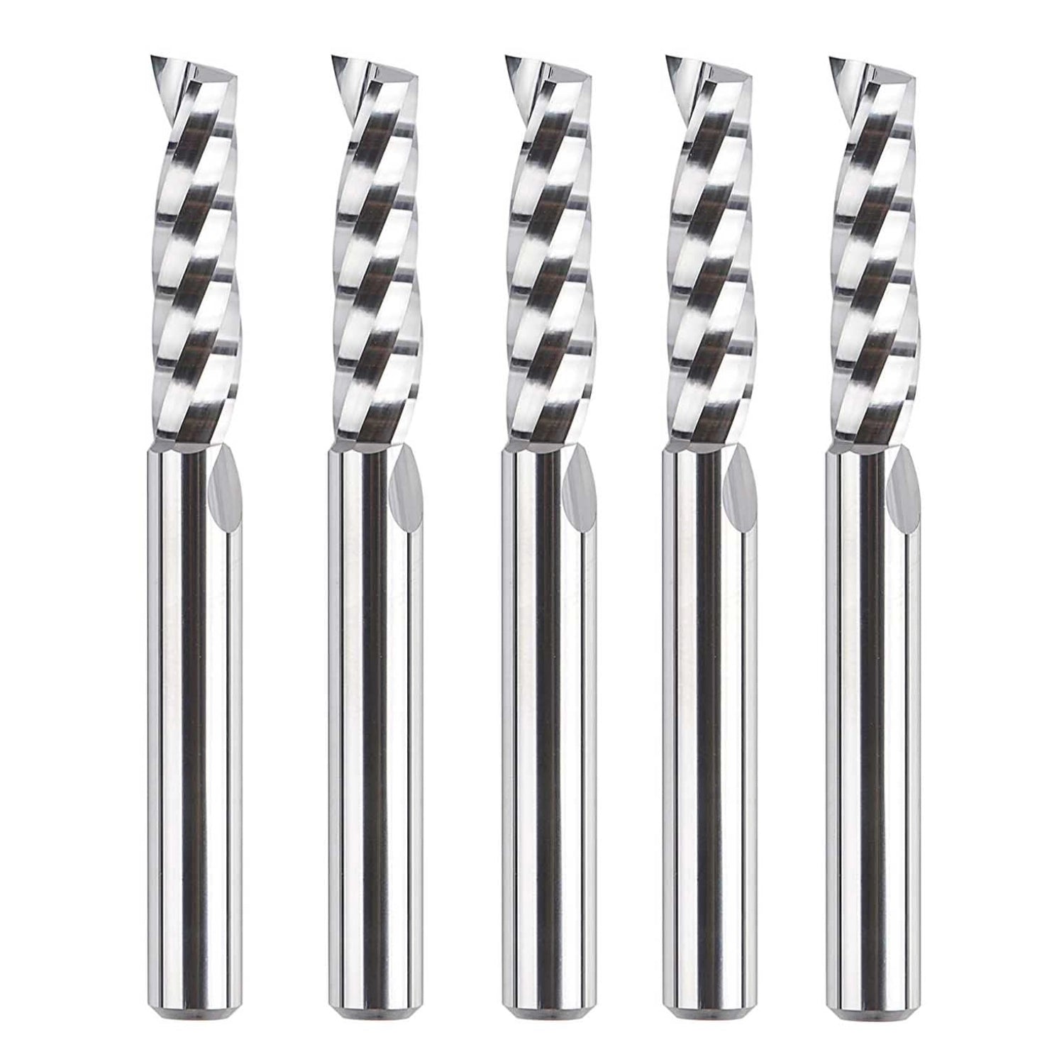 SpeTool W03001 SC Spiral O Flute 1/4" Dia x 1/4" Shank x 1" Cutting Length x 2-1/2" Long Up-cut Router Bit