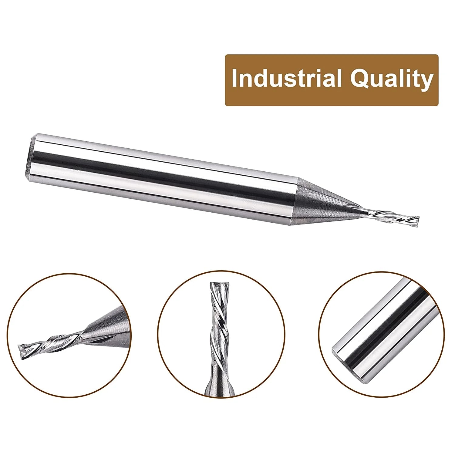 SpeTool 1/16"D 1/4" SHK 1/4" Cut Length Woodworking Down cut Routr Bit