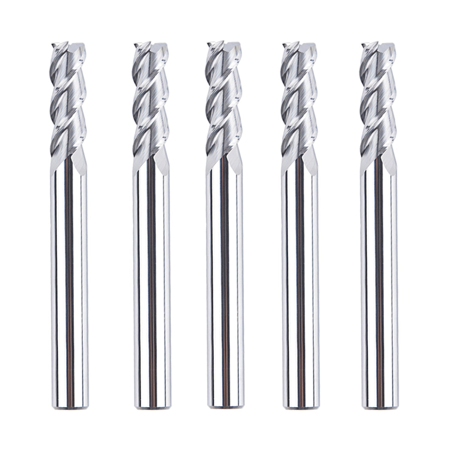 SpeTool 1/4 End Mill for Aluminum Cut 3 Flute CNC Router Bit Non-Ferrous Metal