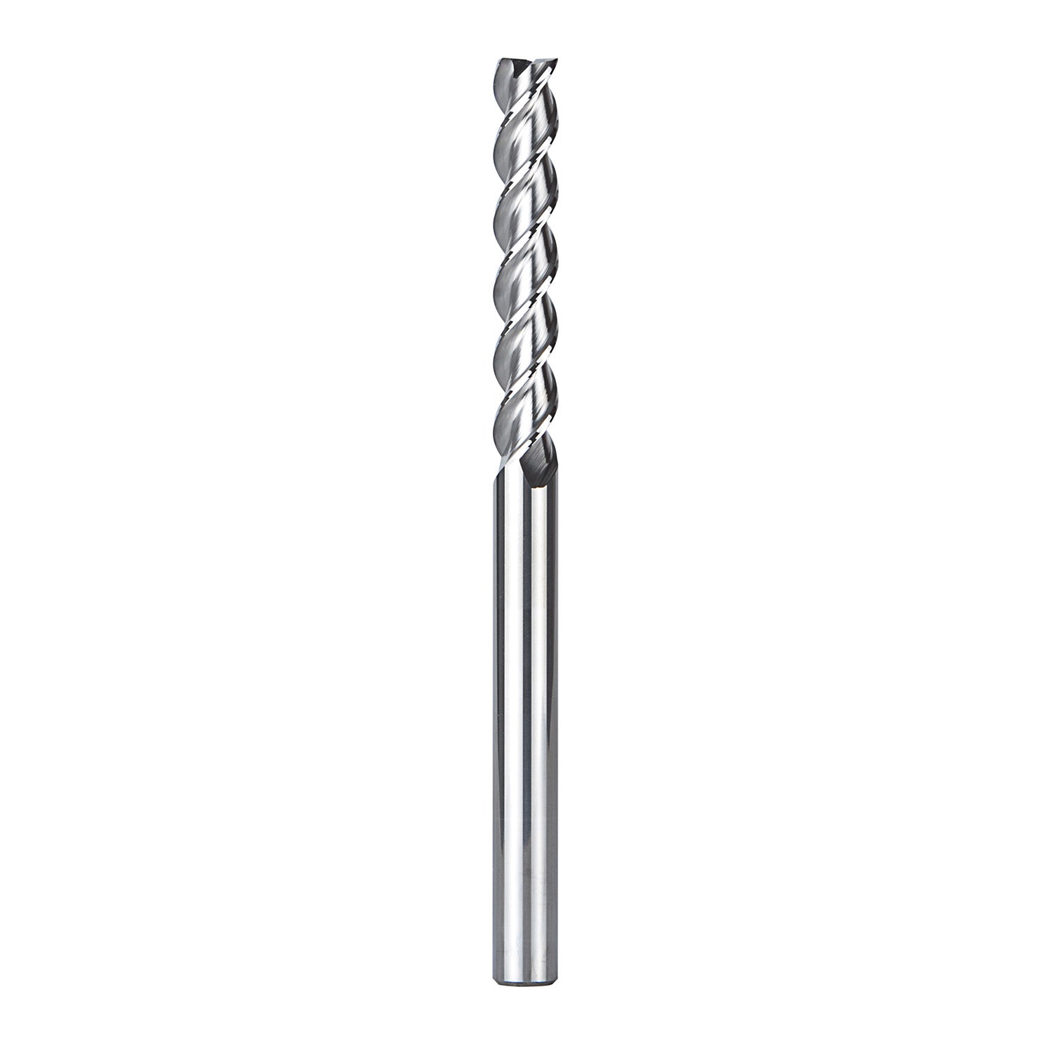 SpeTool 1/4 SHK Carbide End Mill for Aluminum Cut CNC Router Bit 3.5" Long