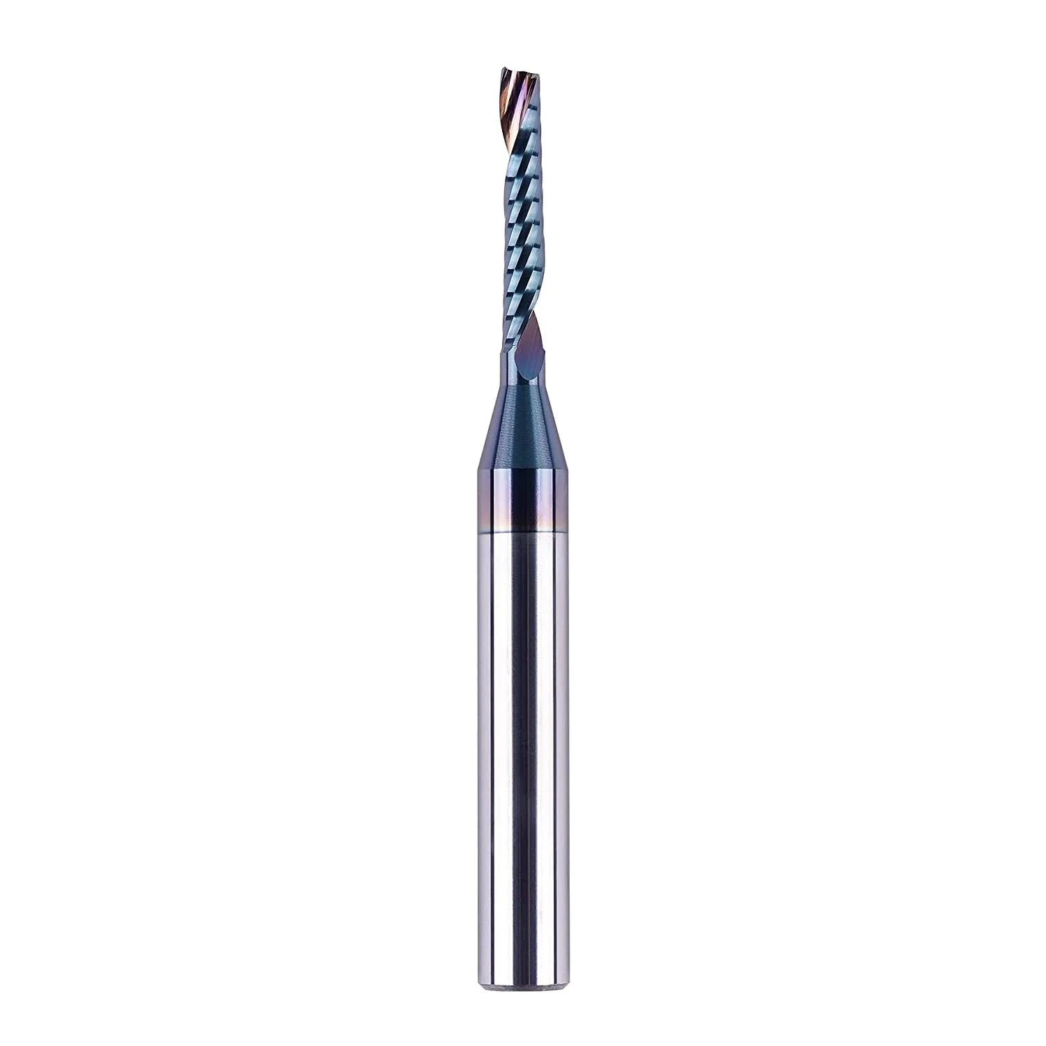 SpeTool  1 8 Spiral O Flute Plastic Cutting for Aluminum up cut router bit SPE-X coated
