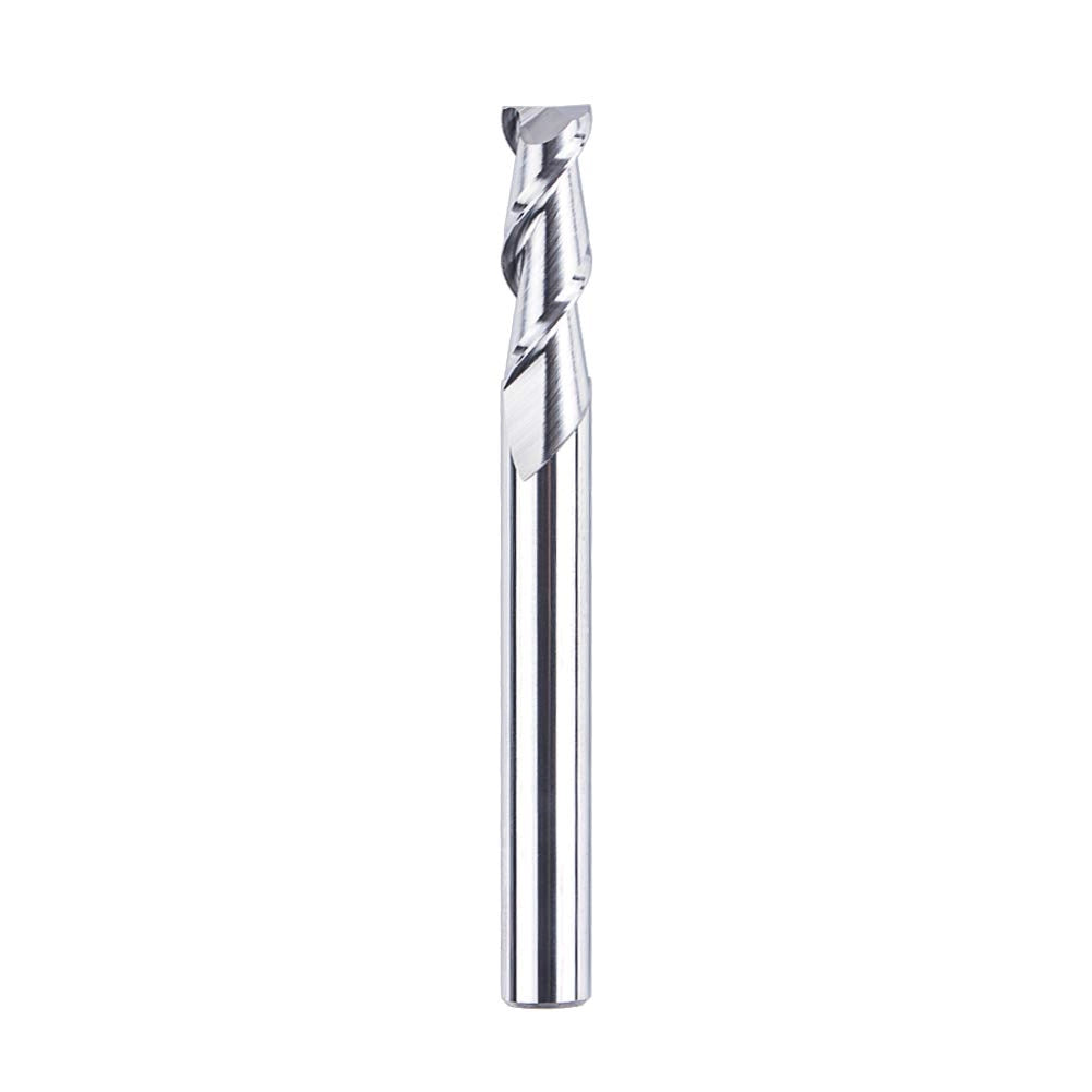 SpeTool A02001 CNC SC Spiral Aluminum Cutting 1/4" Dia x 3/4" Cutting Length x 1/4" Shank x 2-1/2" Long 2 Flute Up Cut Router Bit