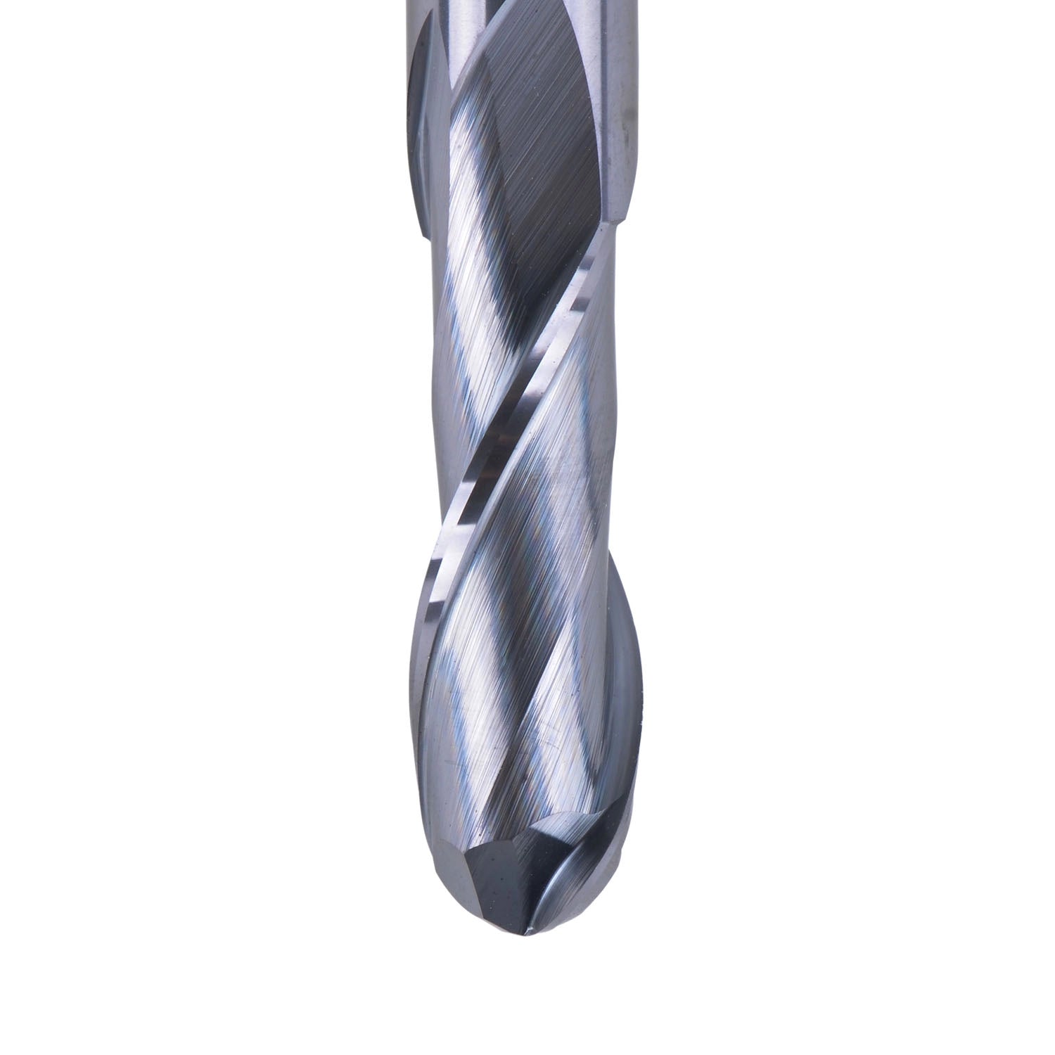 SpeTool 2 Flutes 3/8 Dia 3/8" Shank 3" Long Carbide Ball Nose End Mill