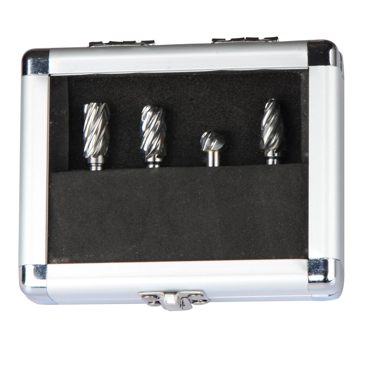 SpeTool 4Pcs Carbide Rotary Burr For Aluminum Cutting 1/4 inch shank