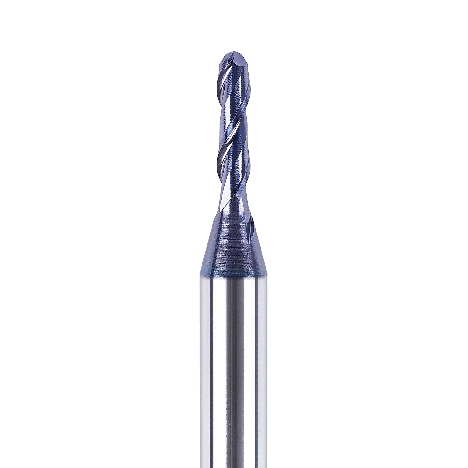 SpeTool 5PCS Ball Nose End Mill 18 Cutting Diameter 14 Shank 2 Flute HRC55 TiAIN Coated Carbide Upcut Router Bits CNC Milling Tool