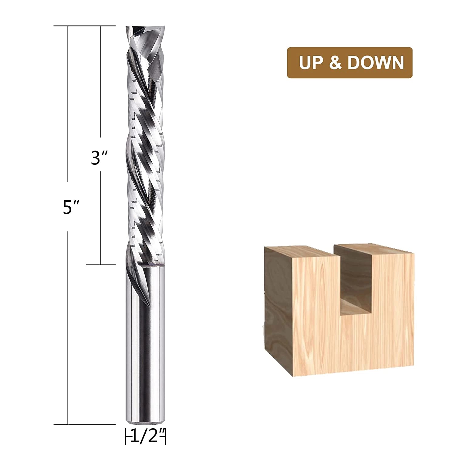 5" Extra Long CNC Router Bit