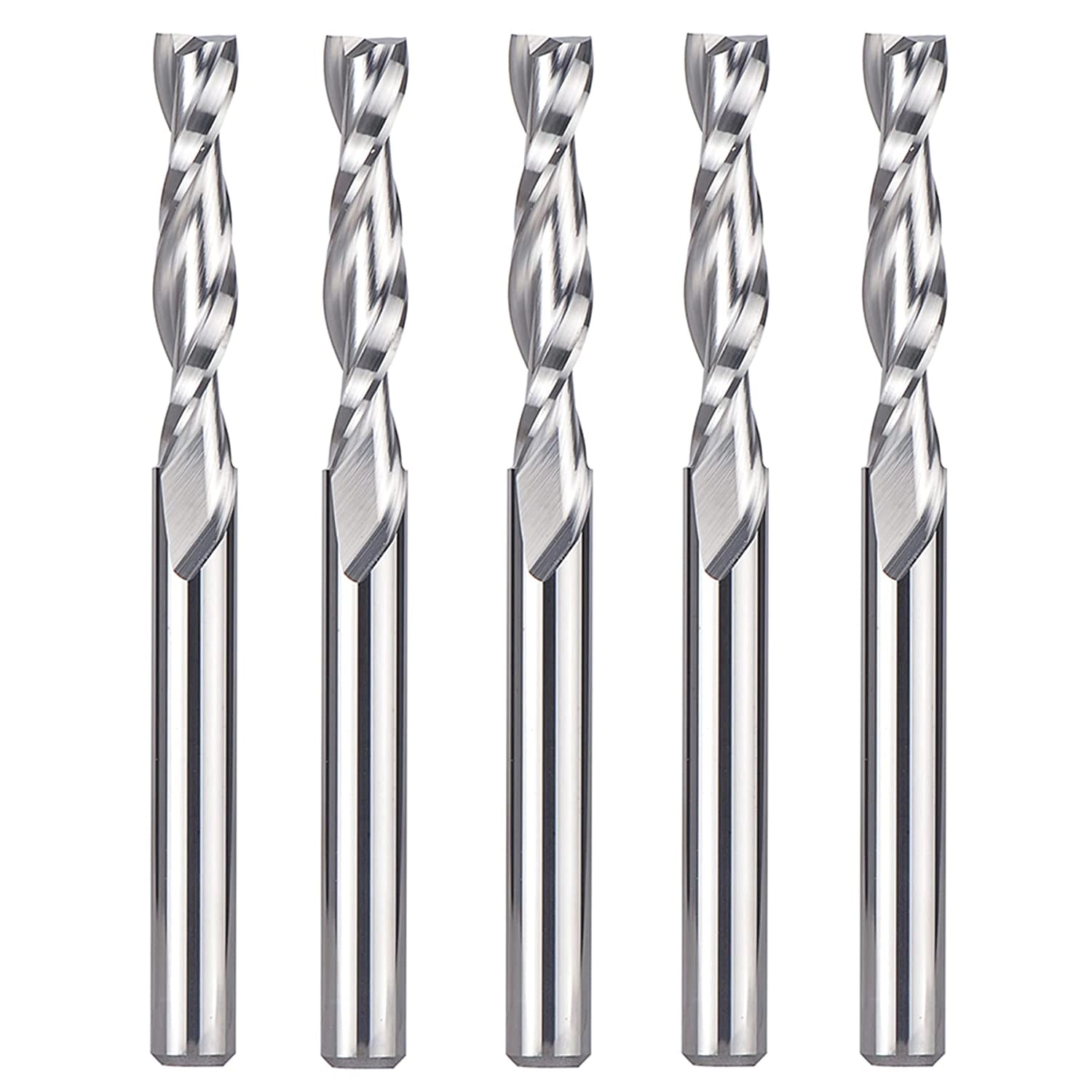 5pcs SpeTool CNC Carbide Upcut Extra Long router Bit 14 Cut Dia 3 length (2)