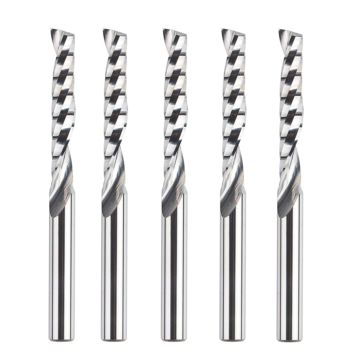SpeTool W03003 SC Spiral O Flute 1/4" Dia x 1/4" Shank x 1-1/2" Cutting Length x 3" Extra Long Up-cut Router Bit