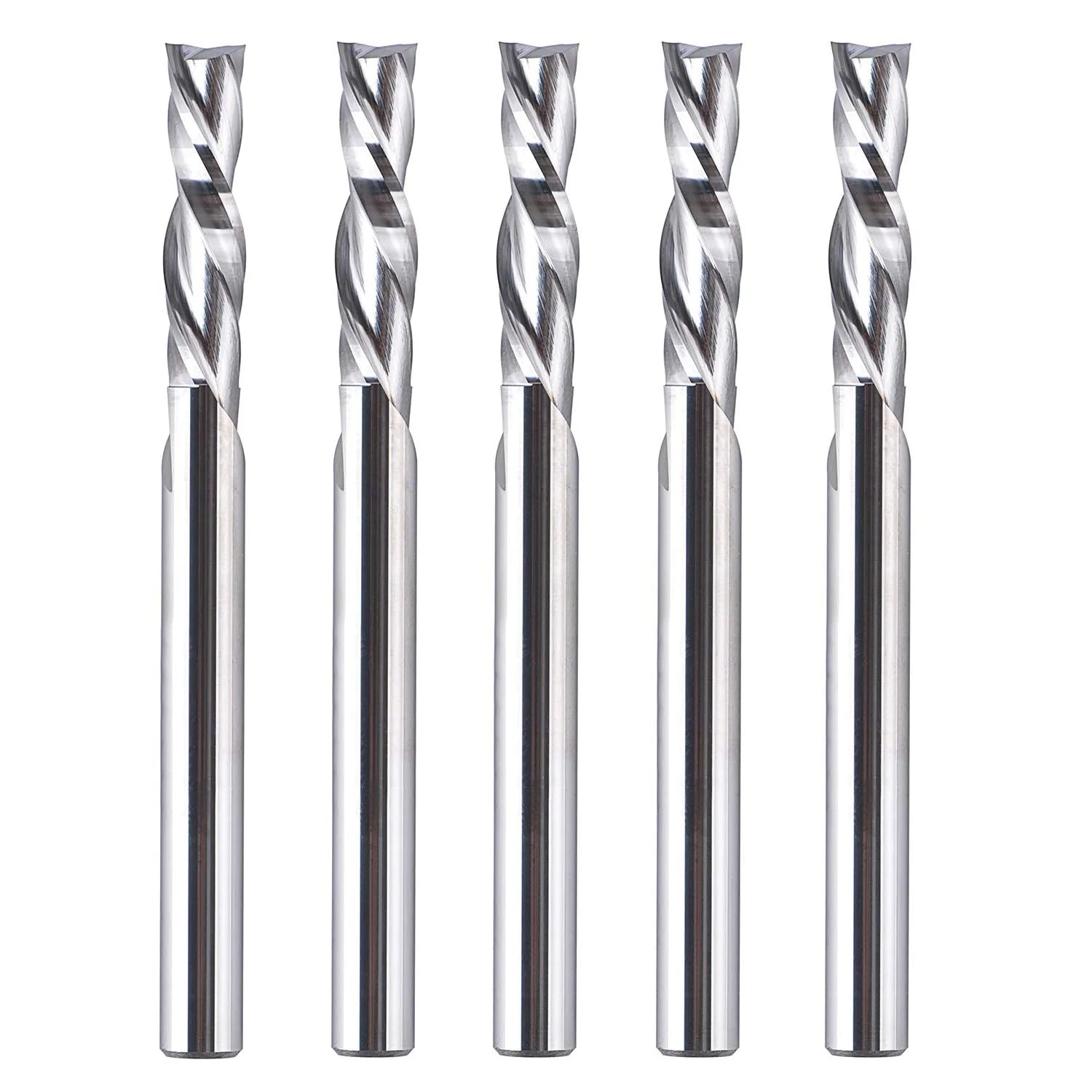 SpeTool CA W04015 SC Spiral Plunge 1/4" Dia x 1/4" Shank x 1" Cutting Length 3" Extra Long 2 Flute Down-Cut Router Bit