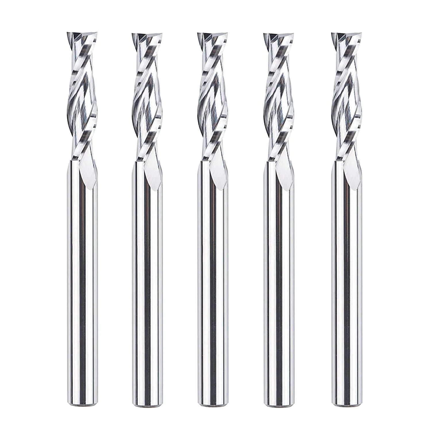 SpeTool CA W04016 SC Spiral Plunge 1/4" Dia x 1/4" Shank x 1" Cutting Length 3" Extra Long 2 Flute Up-Cut Router Bit