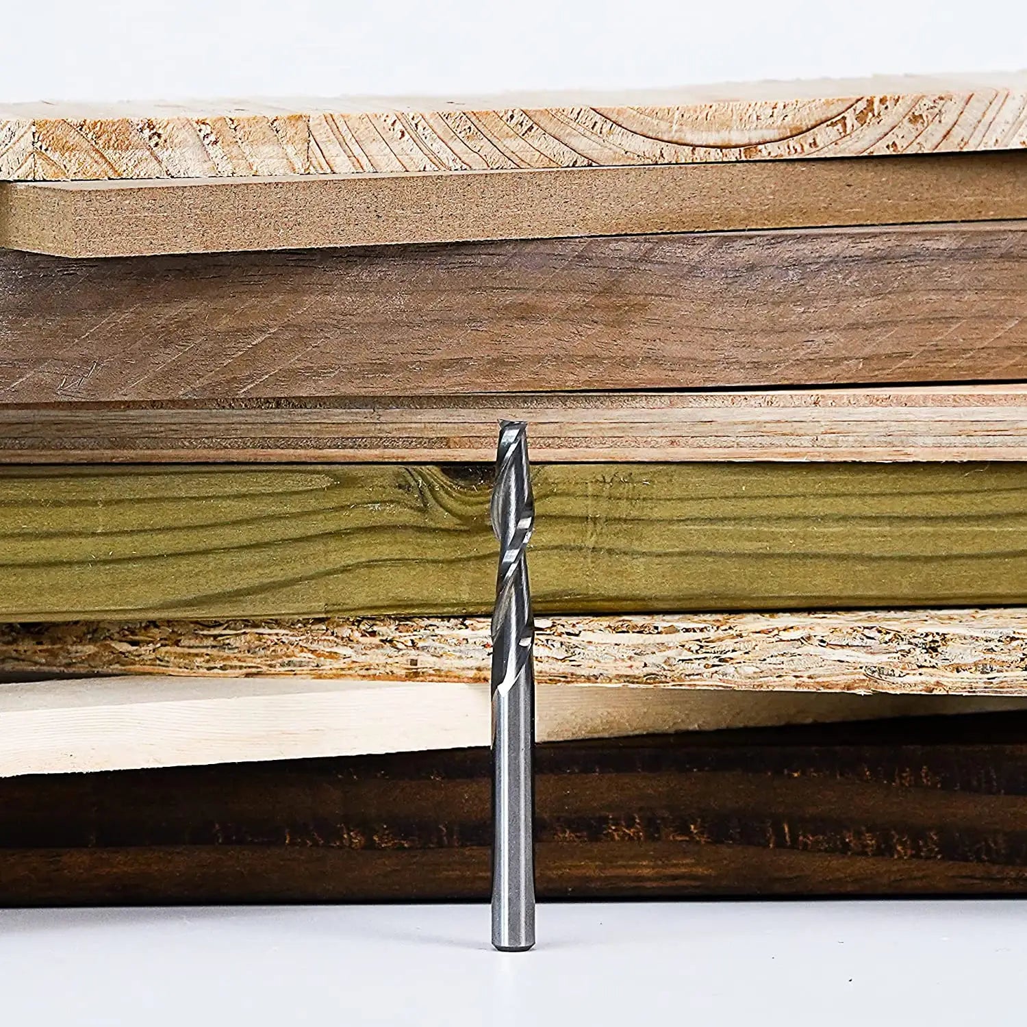 SpeTool CNC Carbide Upcut Extra Long router Bit 1/4" Cut Dia 3" length