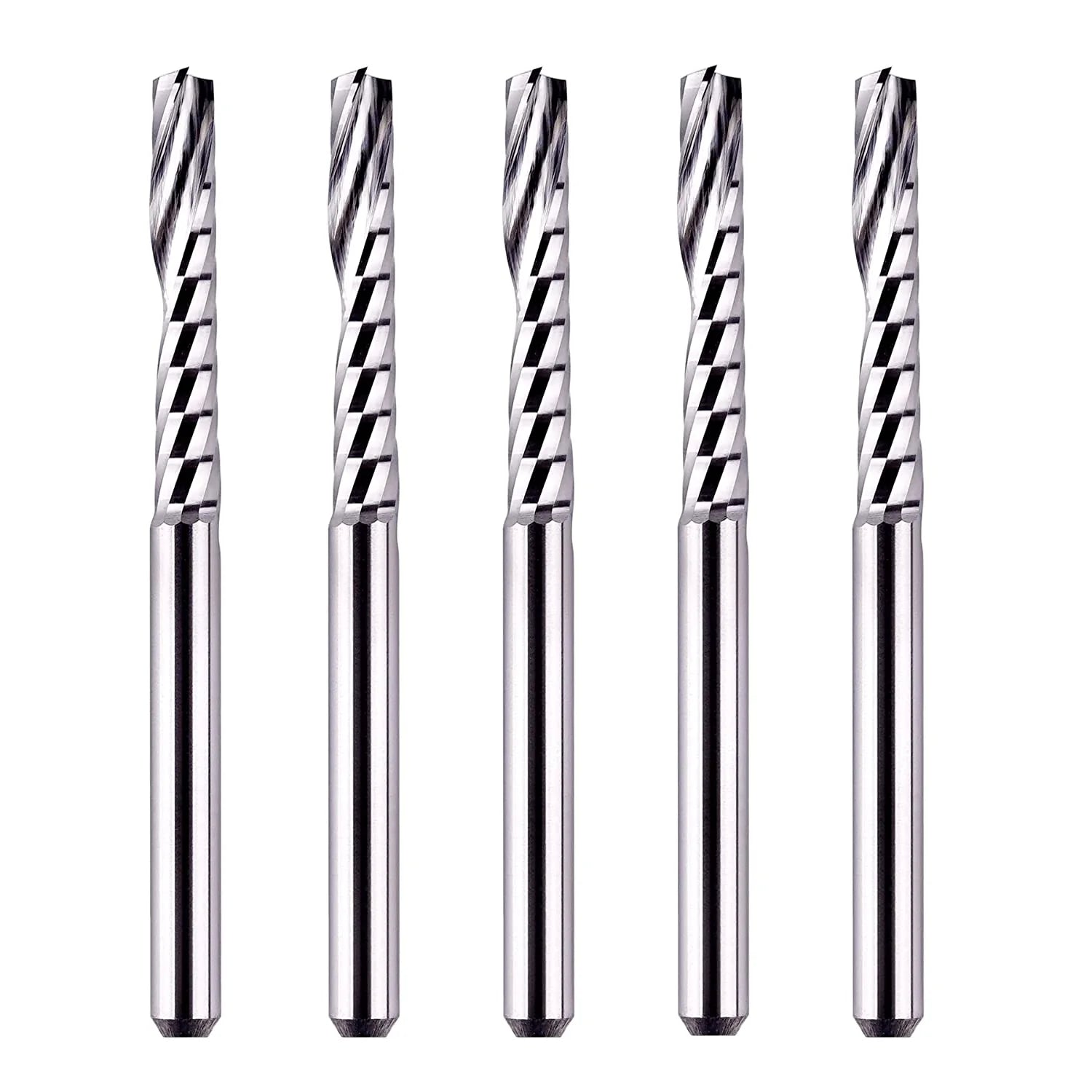 SpeTool CNC SC Spiral O Flute Plastic Cutting 1/8" Diam UpCut Router Bit