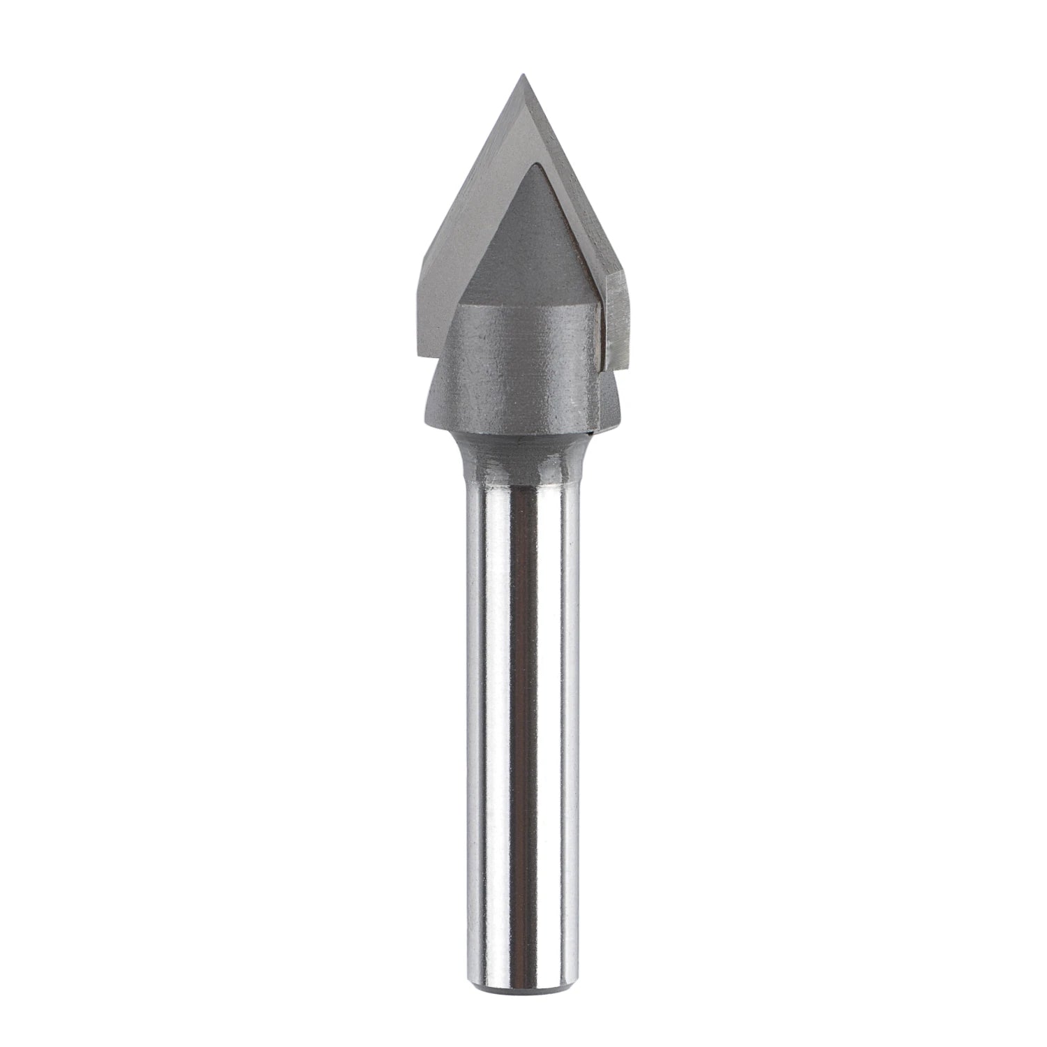 SpeTool Carbdie Tip V Groove 1/2 Dia 1/4 inch shank 60 Deg