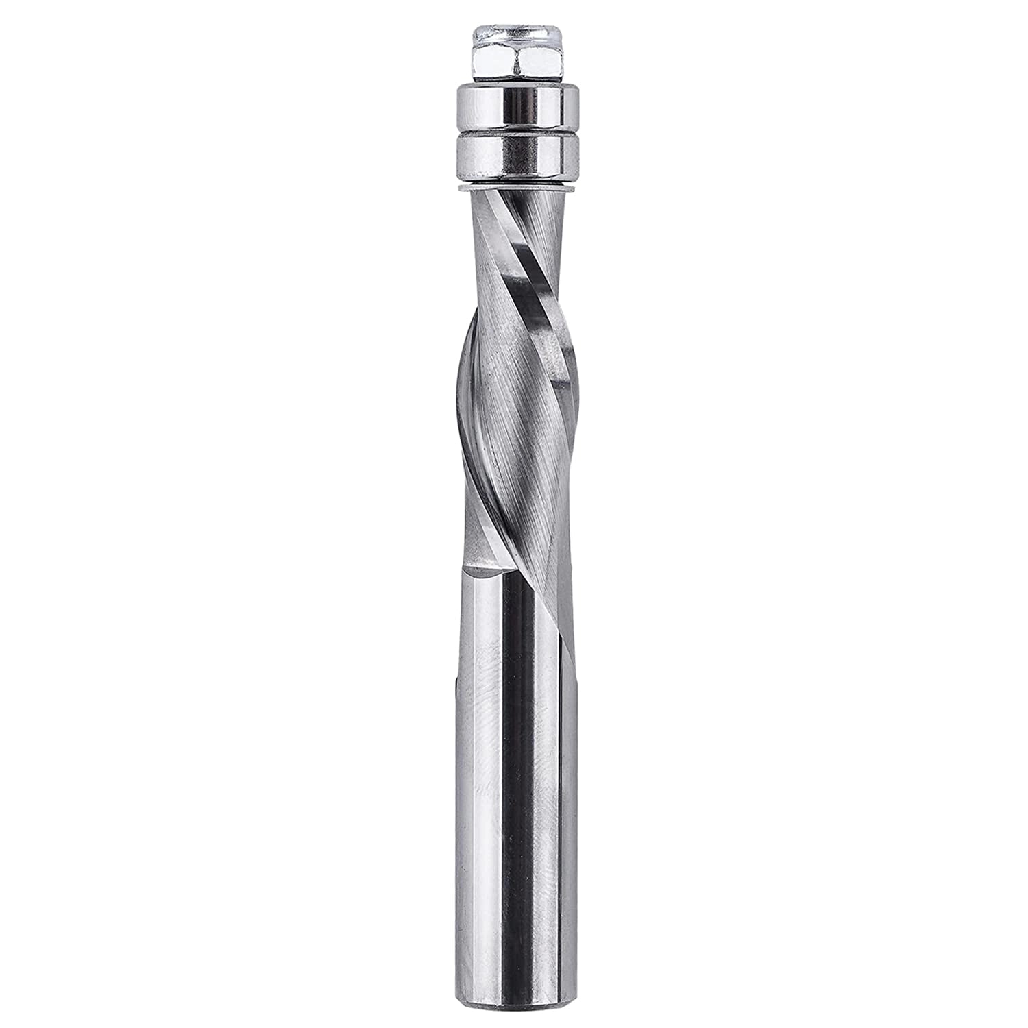 SpeTool Carbide 1/2" Shank Flush Trim 4" Extra Long Down Cut Router Bit