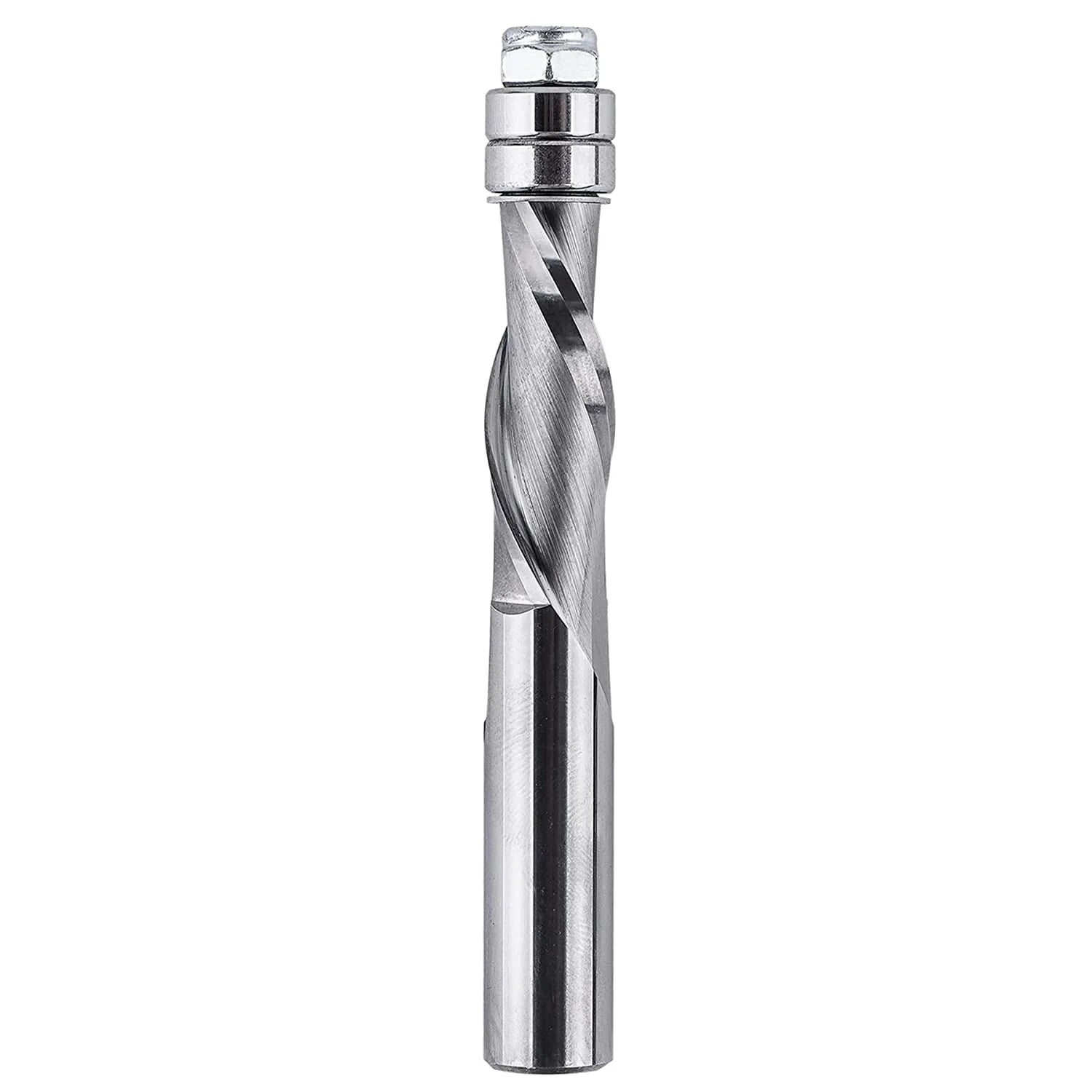 SpeTool Carbide 1/2" Shank Flush Trim 4" Extra Long Down Cut Router Bit