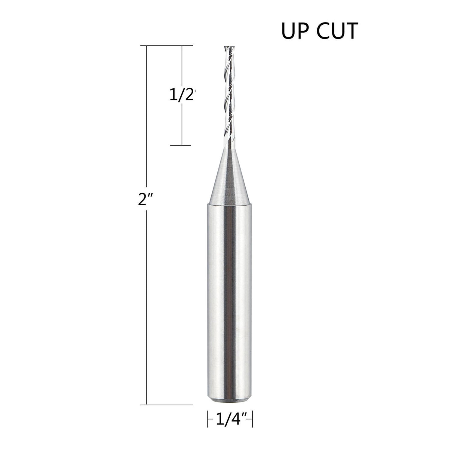 SpeTool 1/16 Dia 1/4 SHK upcut Spiral Router Bit Woodworking EndMill