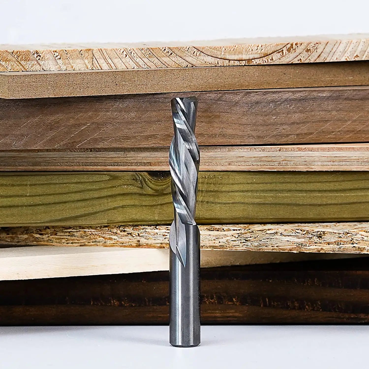 SpeTool Downcut 1/2" Diam 4" Extra Long Router Bit For Wood Carving Plunge Cut