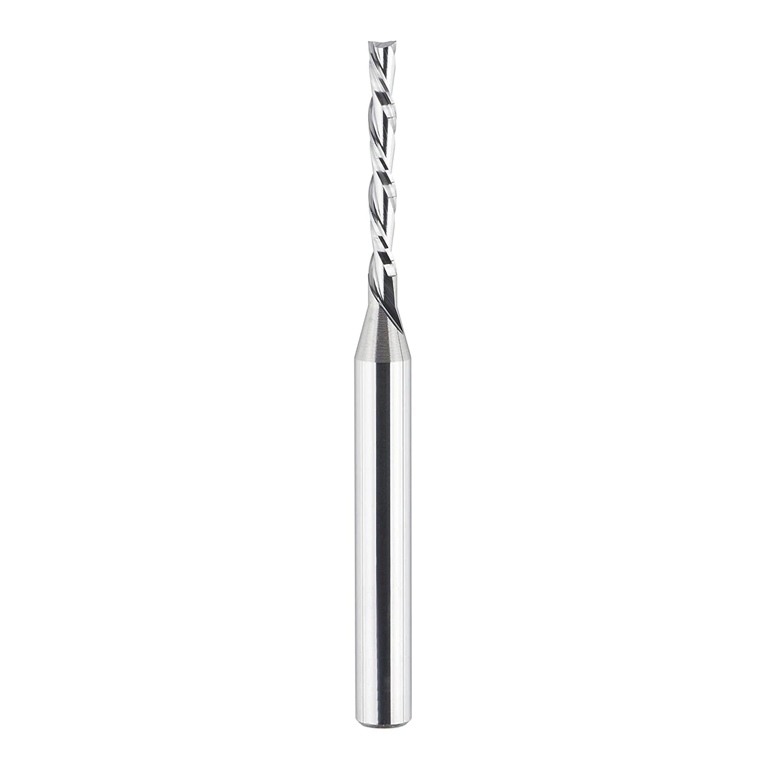 SpeTool Downcut Solid Carbide 1/8 CD 1/4 Shank 3 inch Long Router Bit