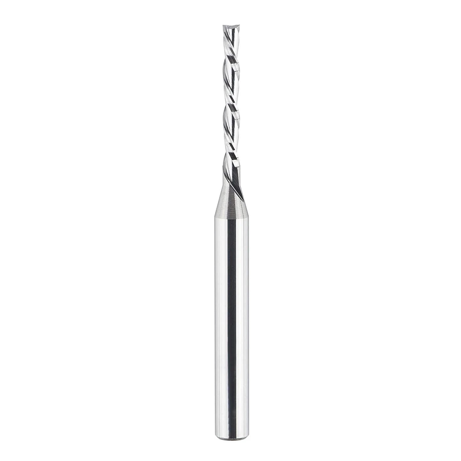 SpeTool Downcut Solid Carbide 1/8 CD 1/4 Shank 3 inch Long Router Bit