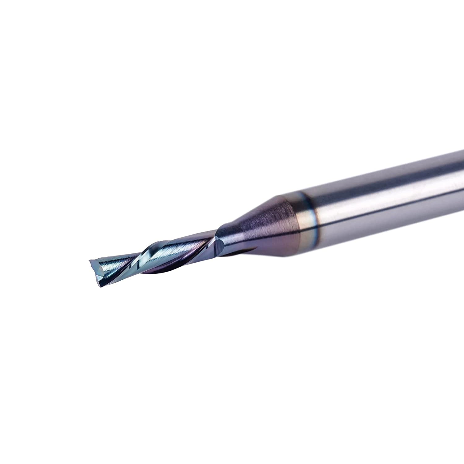 SpeTool 1 8 Dia 1 4 SHK Spiral Downcut Router Bits CNC End Mill for Wood SPE-X coated