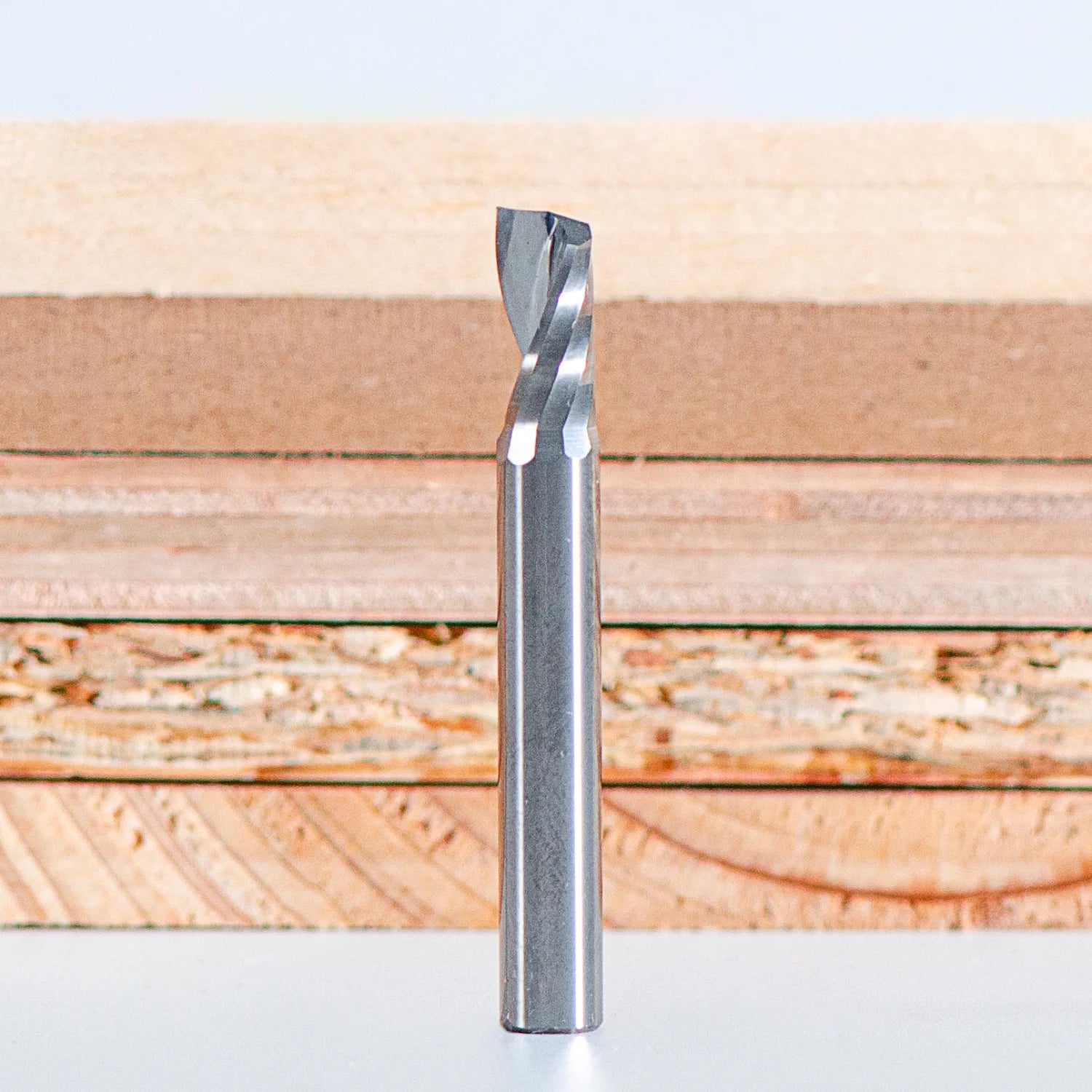 SpeTool O Flute Spiral CNC Router Bit 1/4 inch Shank Aluminum Acrylic Cutter