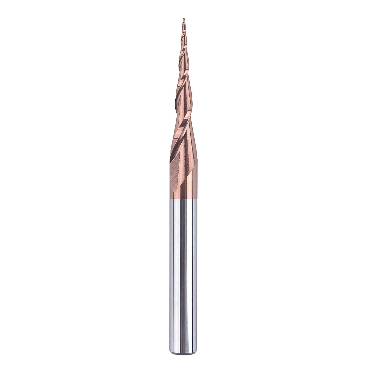 SpeTool 2D/3D Carving Ball Nose H-Si Coated 1/4" SHK Router Bits