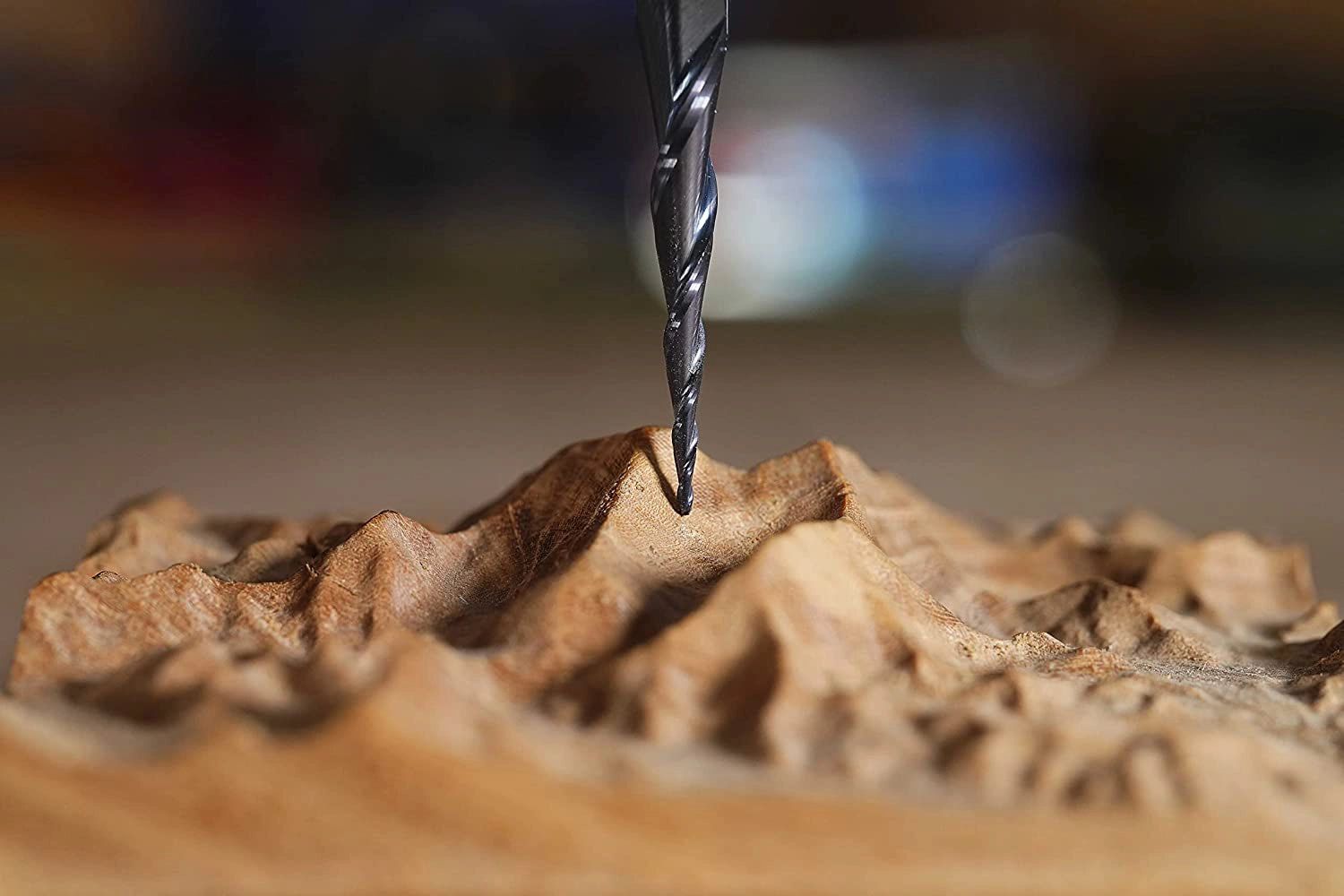 SpeTool EU W01504 1.5MM Radius x 6MM SHANK x 30.5MM CL x 75MM OVL Tapered Ball Nose 2D & 3D Carving Router Bit