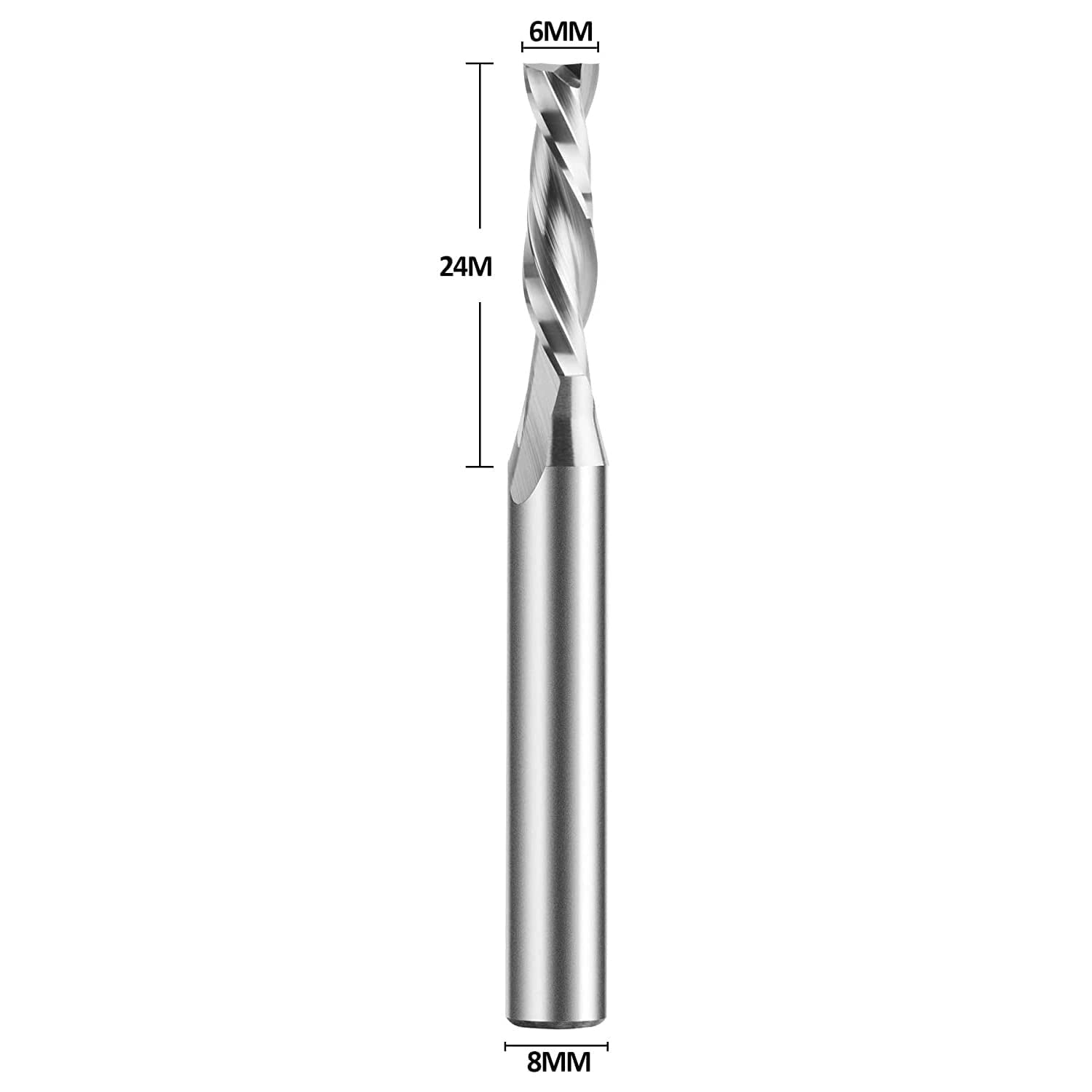 SpeToo Down-cut  6 mm Schnittdurchmesser 8 mm Schaft, Router Bit