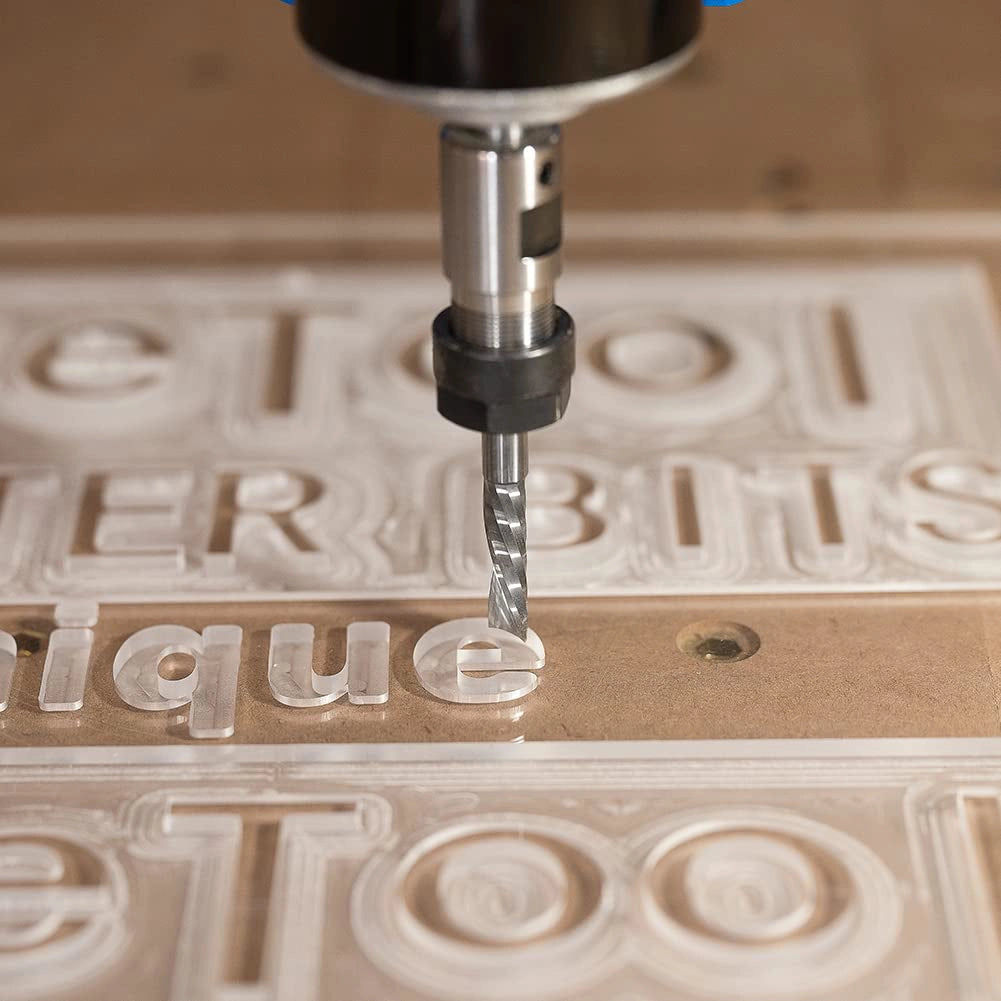 SpeTool EU W03506 O FLUTE 8MM DIA x 32MM CL x 8MM SHANK x 75MM OVL ROUTER BIT