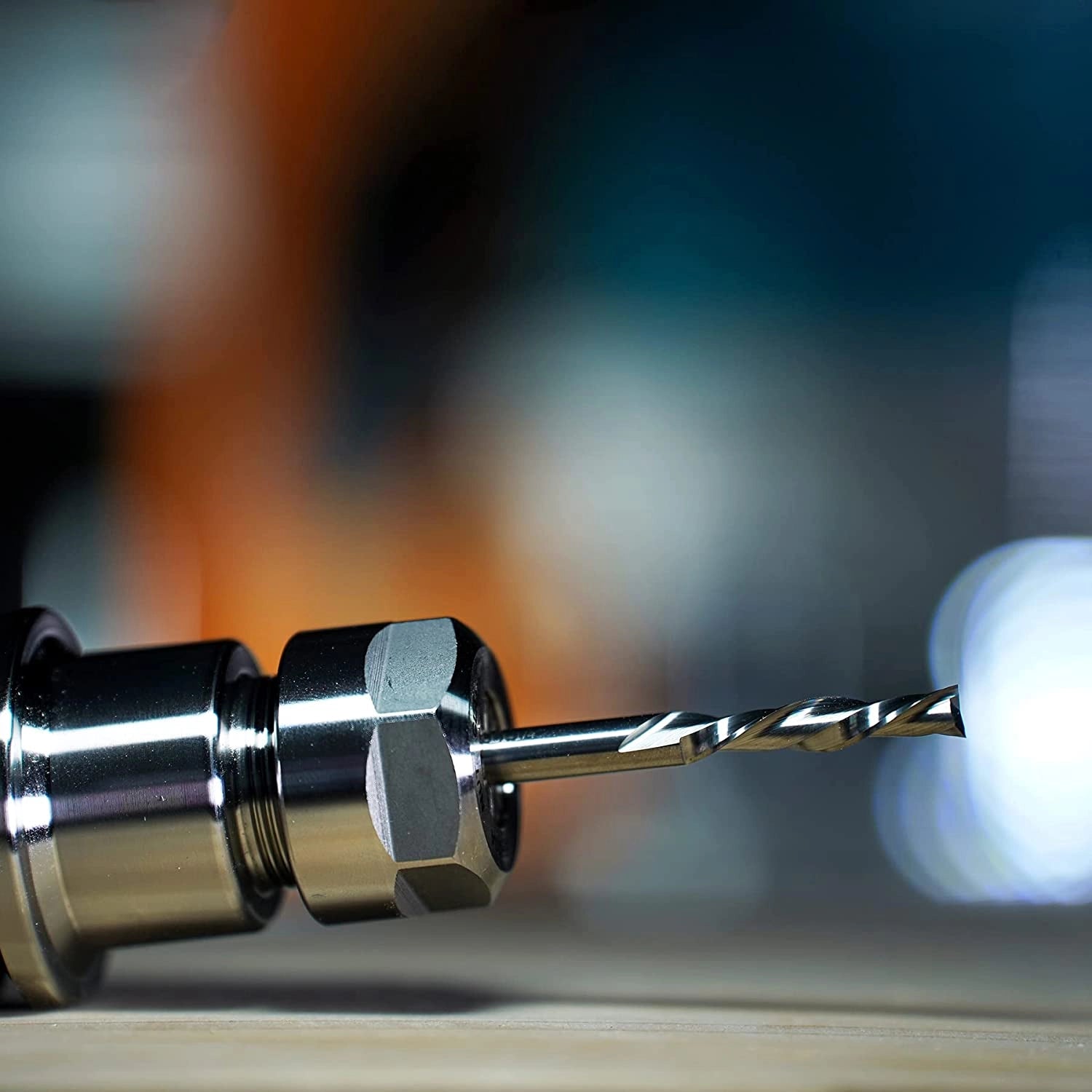 SpeTool Spiral Down Cut Router Bit Extra Long 1/4" Dia x 3" length