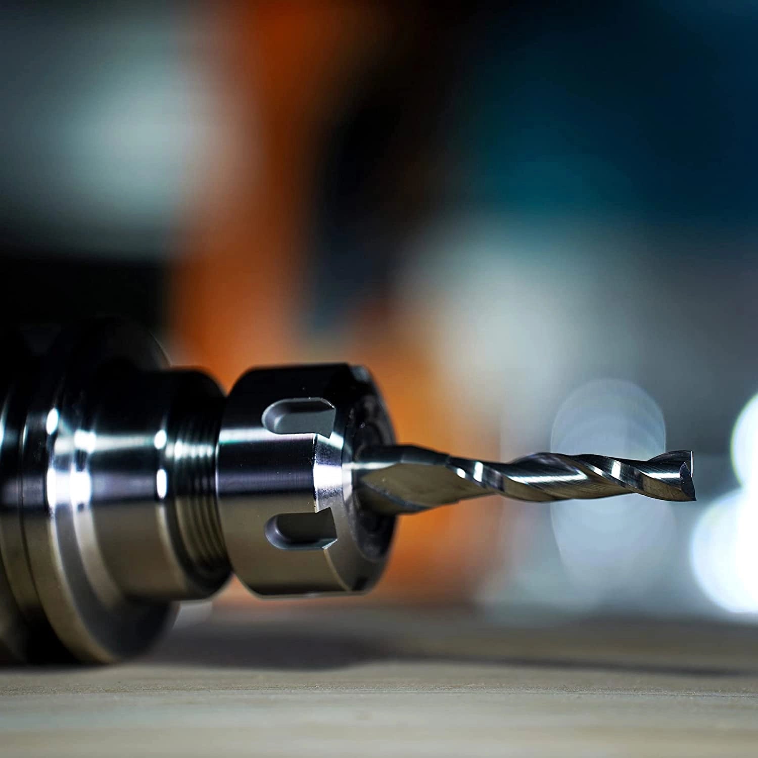 SpeTool Spiral Upcut Router Bit 3/8" Dia 4" Extra Long For Woodworking