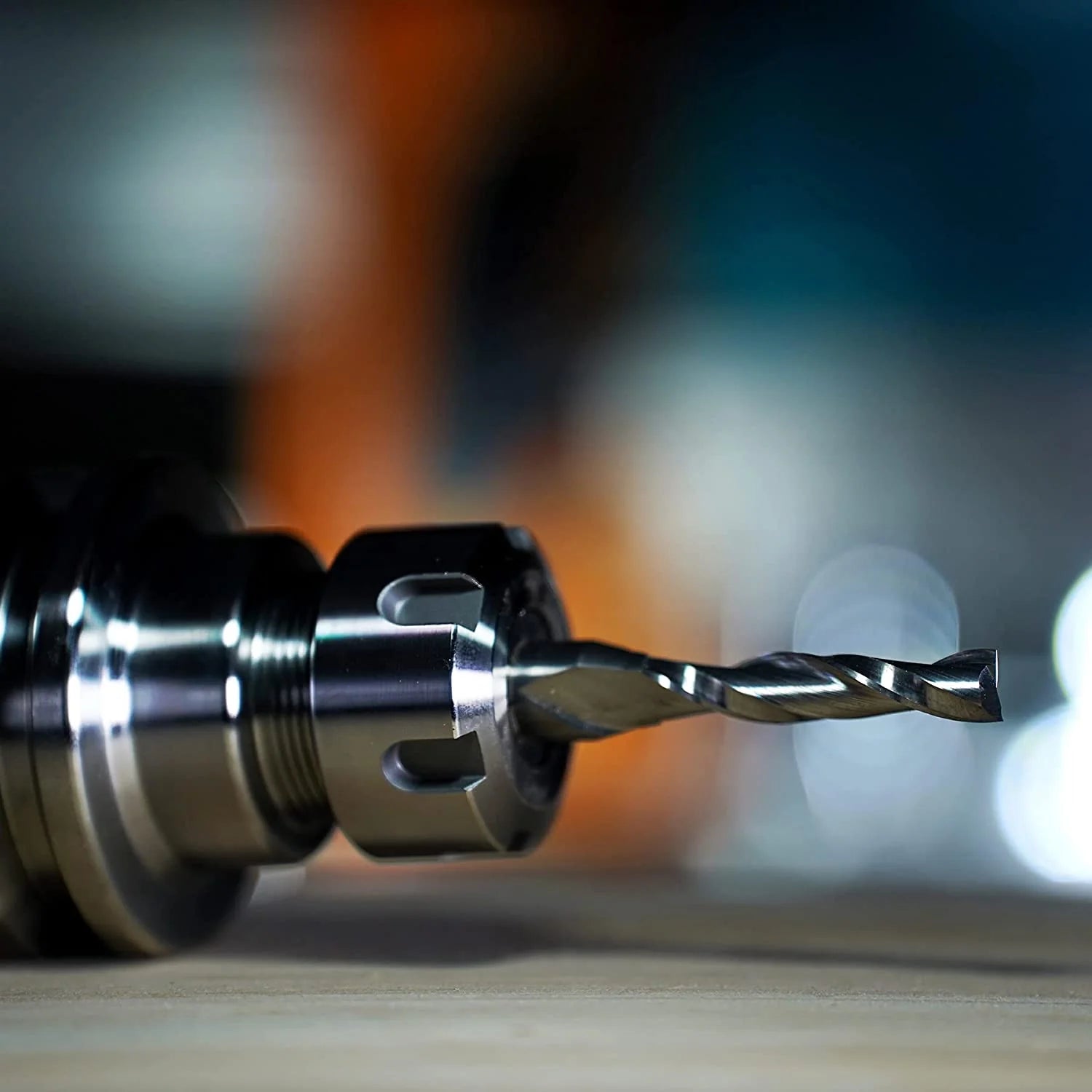 SpeTool Spiral Upcut Router Bit 3/8" Dia 4" Extra Long For Woodworking