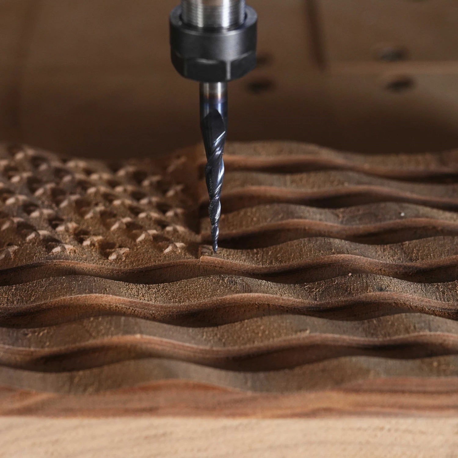 SPEtool CNC tapered ball nose router bit, 0.5mm radius, 1/4-inch shank (product image)