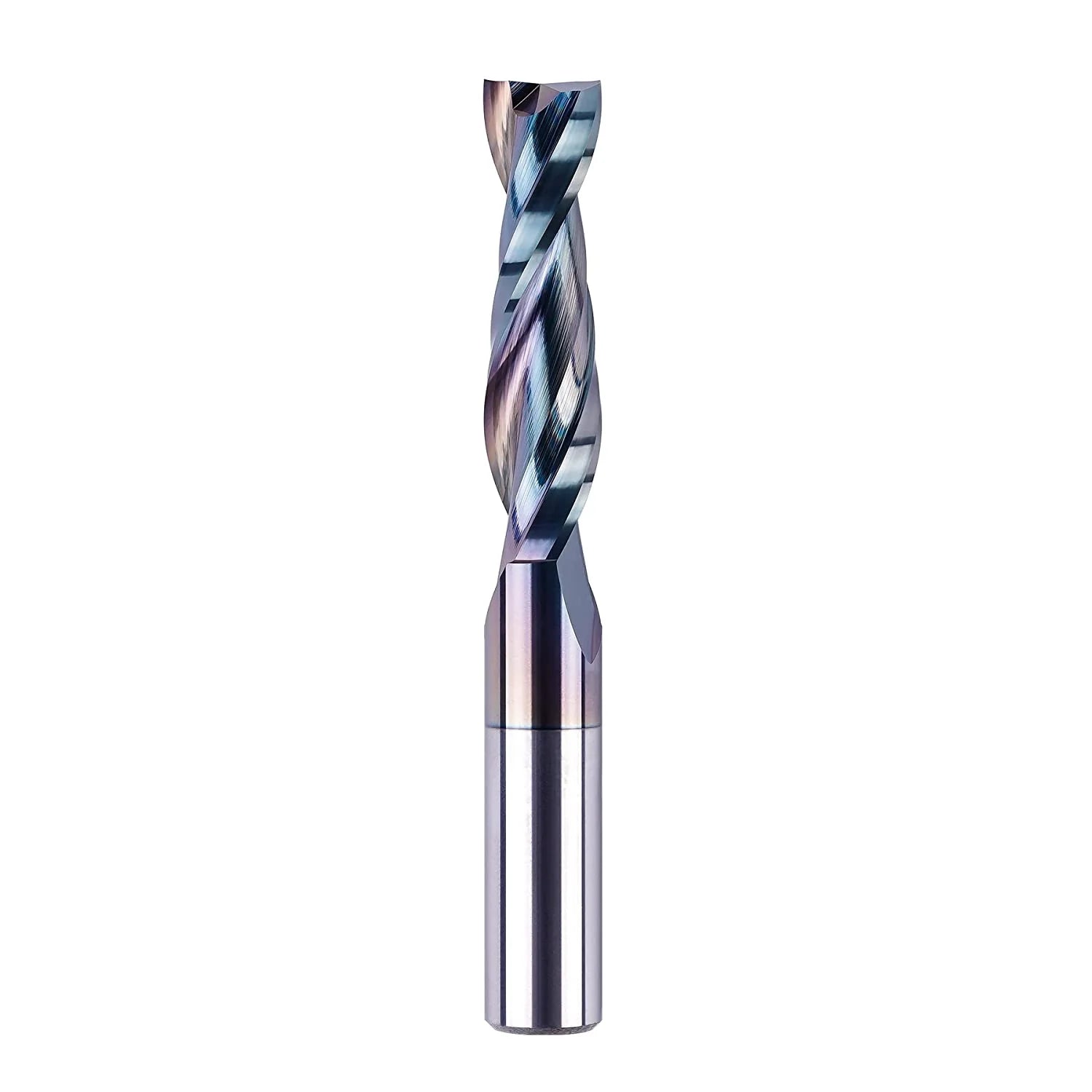 POWERTEC Solid Carbide Router Bit – ¼" Spiral Up Cut Bit | Smooth Finish For Wood & Hard Plastics