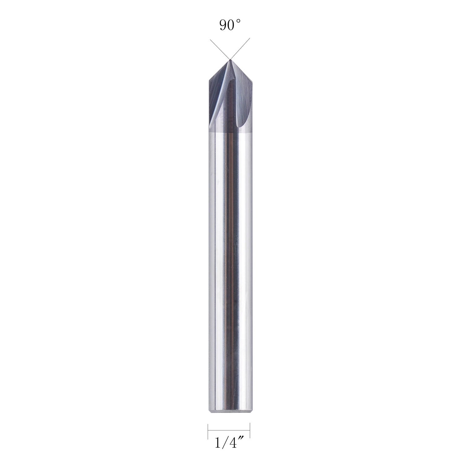 Spetool 90 Deg Carbide V Bits Tiain Coated 4 Flutes Chamfer End Mill