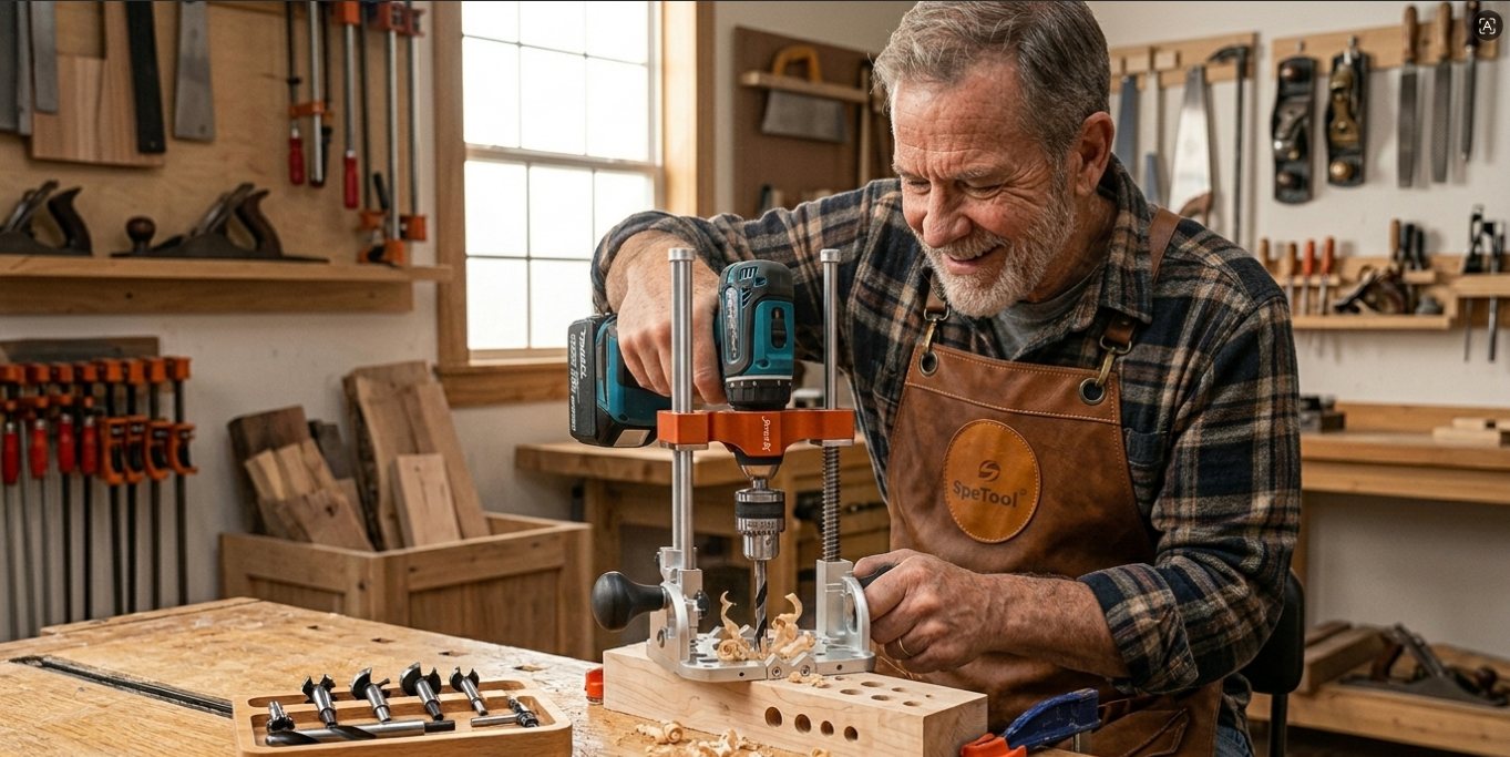 The Ultimate Heavy Duty Multi-Angle Drill Guide for Construction and Timber Framing