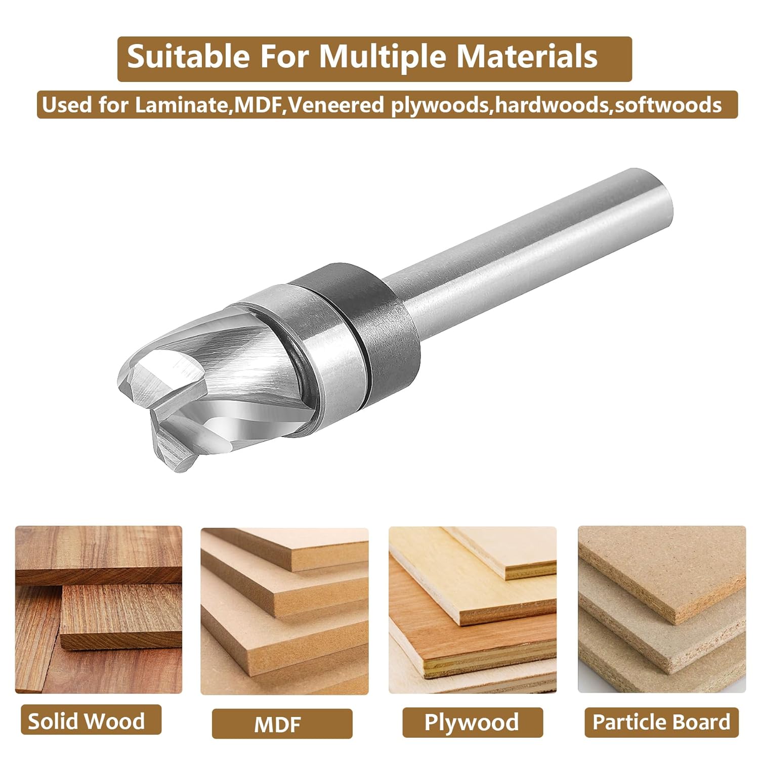 1/4" Radius Bowl & Tray Round Nose Router Bits SpeTool 