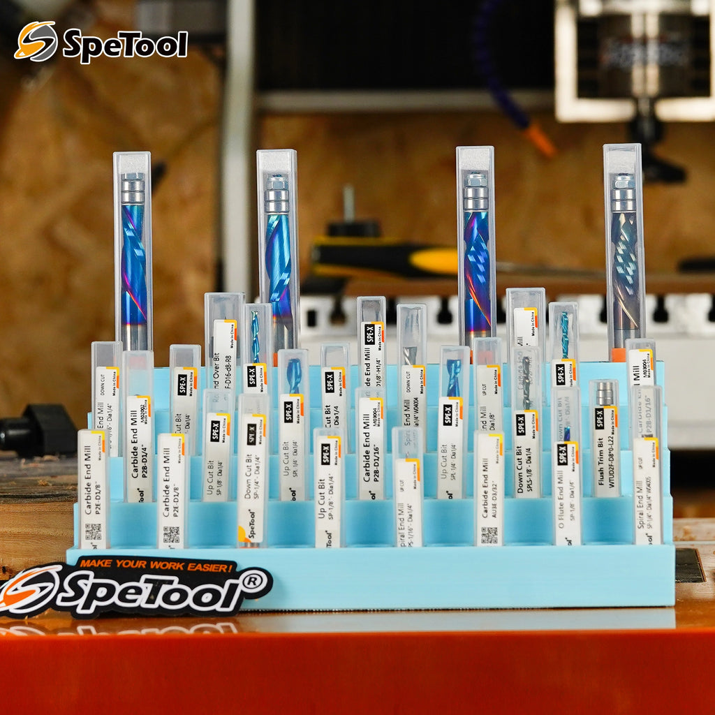 3D printed router bit holder file Square hole