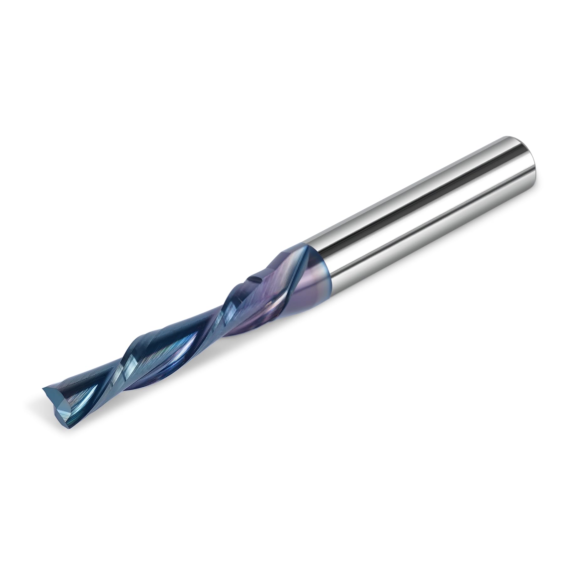 SpeTool W04035 SPE-X Extra Tool Life Coated SC Spiral Plunge 3/16" Dia x 1/4" Shank x 1" Cutting Length x 2-1/2" Long 2 Flute Down-Cut Router Bit