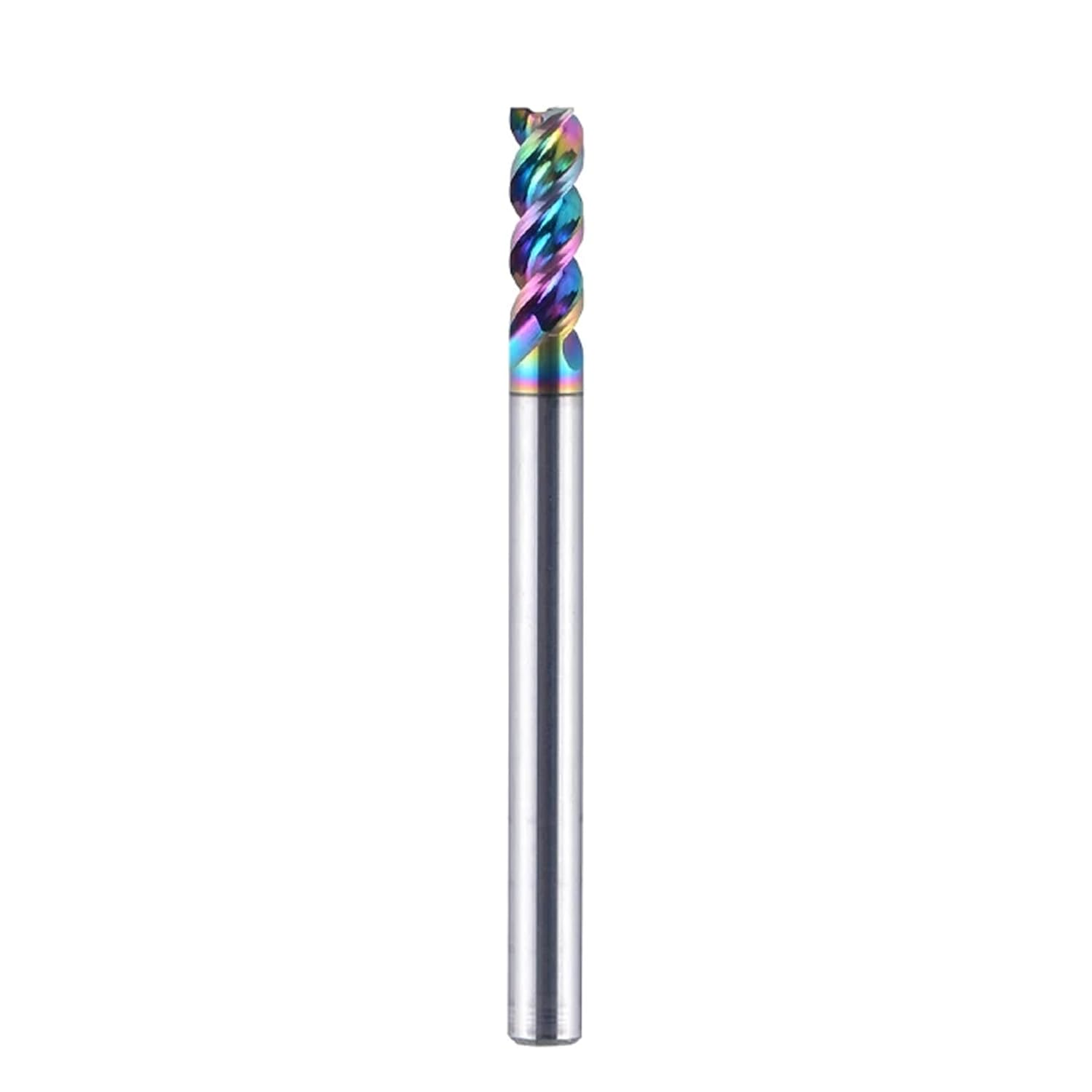 SpeTool EU Solid Carbide 3 Flutes Aluminium Milling Cutter 6 mm Shank CNC Cutter 18 mm Cutting Length End Mill with DLC Coating for Aluminium and Plastic