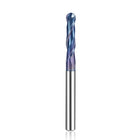SpeTool M02001 SPE-X Extra Tool Life Coated CNC SC Spiral for Steel, Stainless Steel with TiAlN Coating 2-Flute 1/4" Dia x 1/4" Shank x 1-1/8" Cutting Length x 3" Long Ball Nose Up Cut End Mill