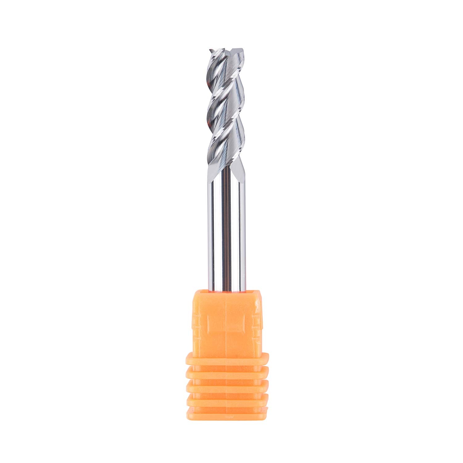 SpeTool Solid Carbide 3 Flutes Aluminium Milling Cutter with 6 mm Cutting Diameter x 18 mm Cutting Length, 6 mm Shank End Mill for Aluminium and Plastic