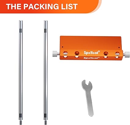 SpeTool Drill Fence for S04004 Portable Drill Guide, All-aluminum Made Edge Cutting Guide for Drilling Row Holes