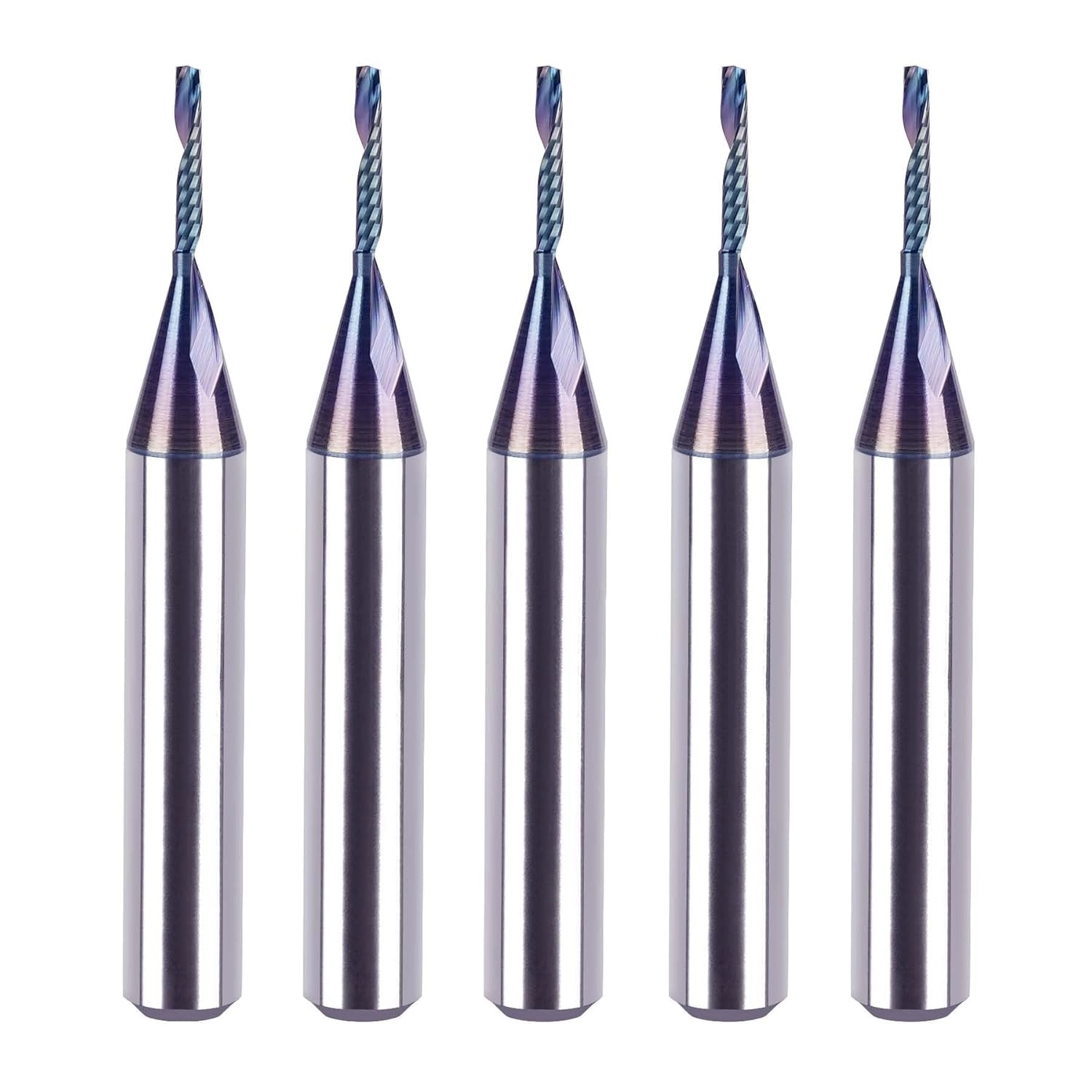 SpeTool CA W03012 SPE-X Extra Tool Life Coated SC Spiral O Flute 1/16" Dia x 1/4" Shank x 3/8" Cutting Length x 1-1/2" Long Up-cut Router Bit