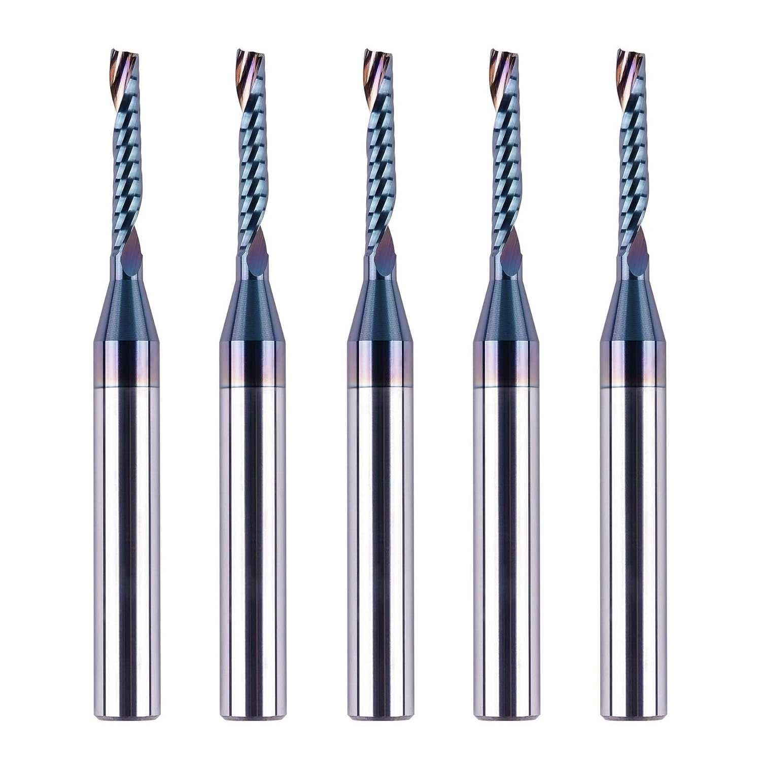 SpeTool CA W03002 SPE-X Extra Tool Life Coated SC Spiral O Flute 1/8" Dia x 1/4" Shank x 3/4" Cutting Length x 2-1/2" Long Up-cut Router Bit