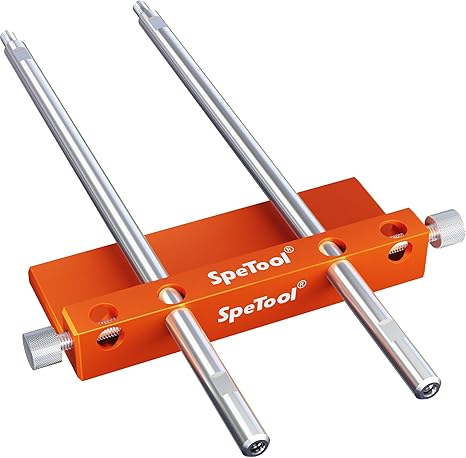 SpeTool EU S04004 Drill Fence for Portable Drill Guide, All-aluminum Made Edge Cutting Guide for Drilling Row Holes
