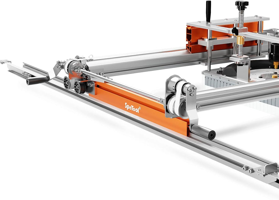 SpeTool UK S03004 Easy Manual Driver PRO for SpeTool Slab Flattening Mill, Easy-to-install Woodworking Accessory of Router Sled for Flattening Slabs (Router Sled NOT Included)