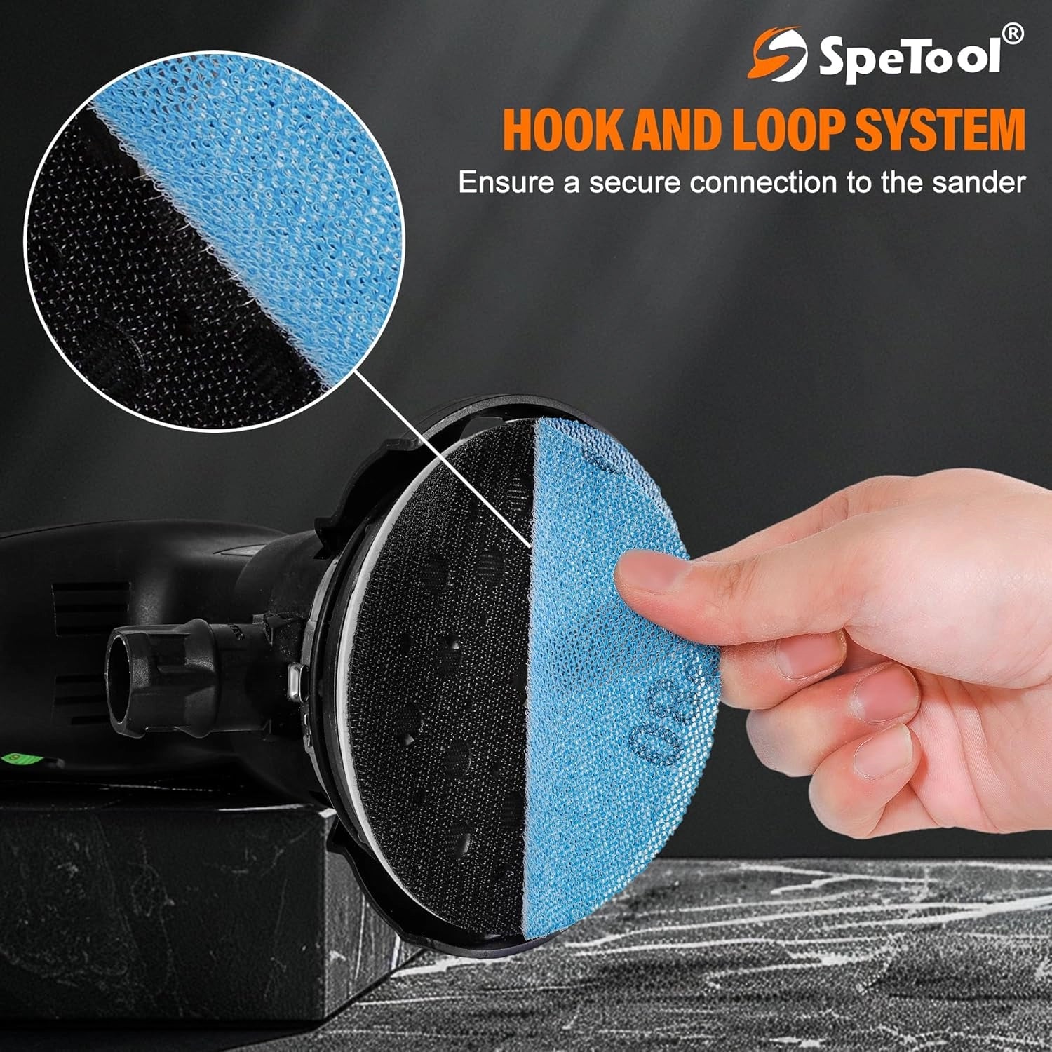 SpeTool 5 Inch Sanding Disc Net Mix-Pack, Grits 80, 120, 180, 240, 320, 400, Ceramic Aluminum Oxide 30 Pieces Mesh Sandpaper, Dustless Hook and Loop Design for Wood, Drywall, Matel Processing