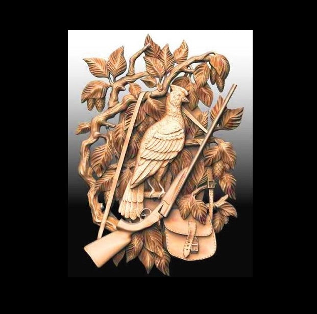 Relief Fresco Little Bird CNC Carving File